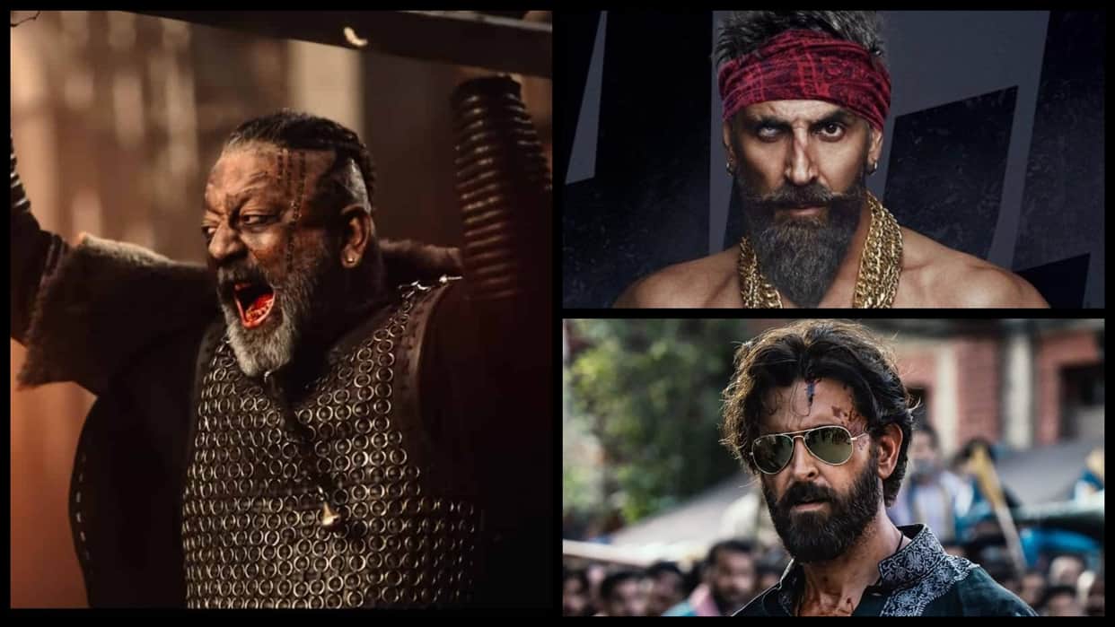 bollywood stars choosed to play negative roles in films Sanjay Dutt KGF chapter 2 alia bhatt Gangubai Kathiawadi ranbir kapoor shamshera akshay kumar Bachchhan Paandey Hritik Roshan vikram vedha