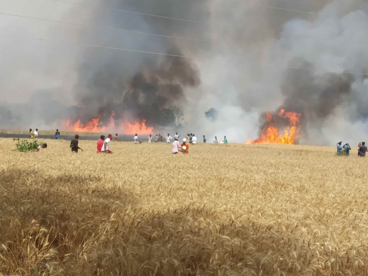 fire on khet