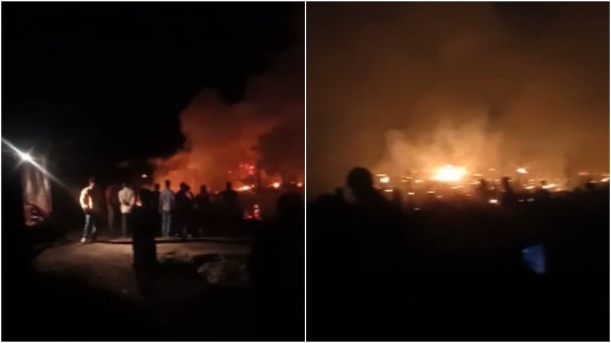 Fire in 150 slums in Basal of Una of himachal pradesh