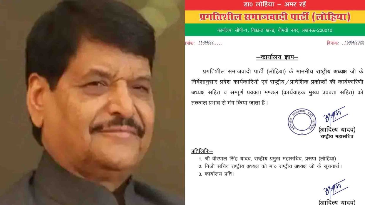shivpal yadav dissolves all committee of pragatisheel samajwadi party