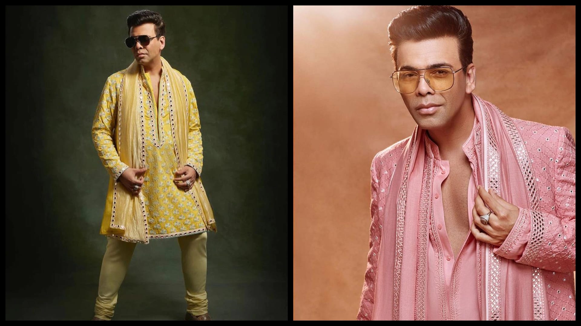 Karan Johar shares his look in manish malhotra sherwani from ranbir alia wedding calls himself buddha