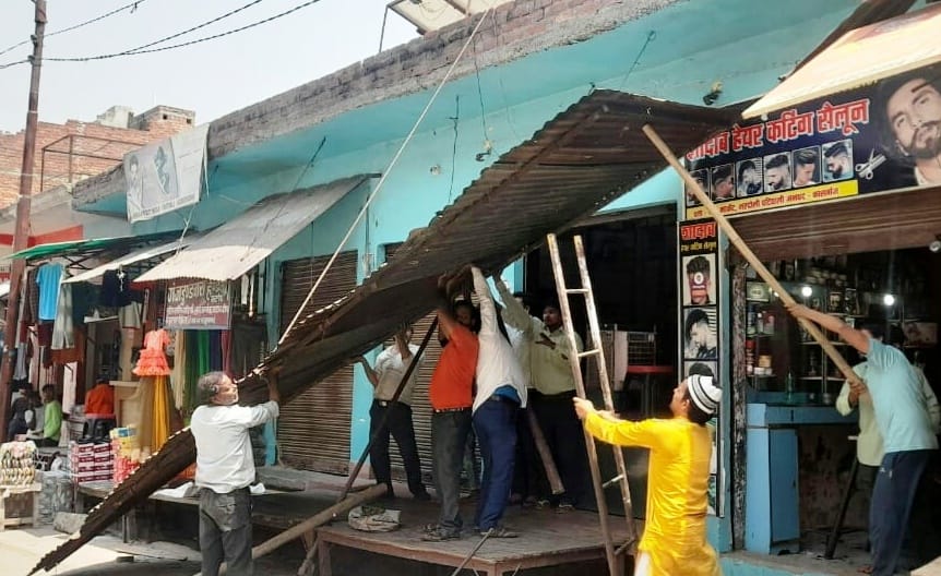 nager panchayat, encroachment removeval campaign
