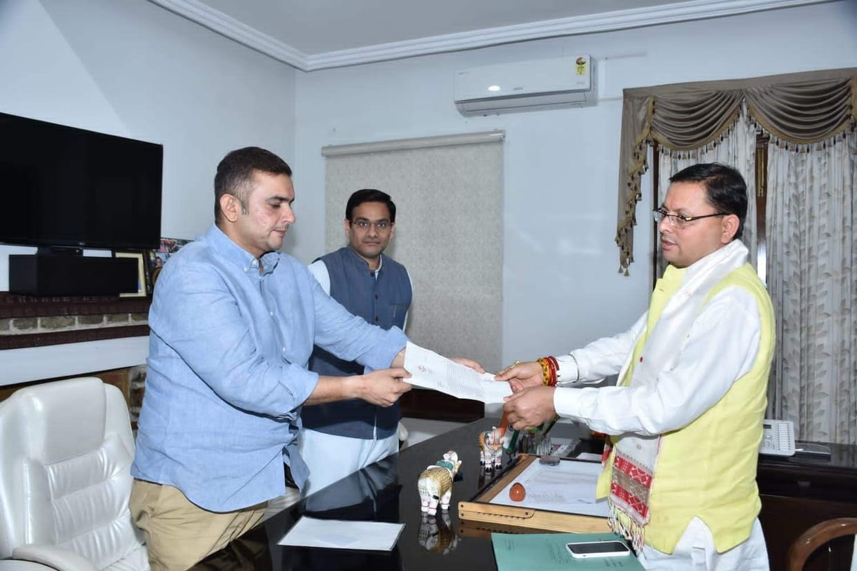 sumit hridyesh met cm dhami