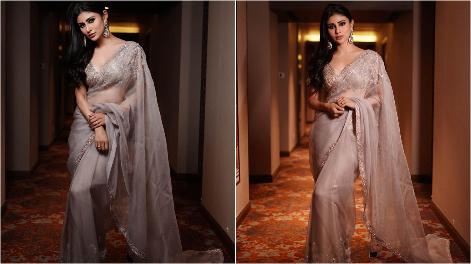 Actress Mouni Roy Sizzling Look In Saree Photo Goes Viral on Social Media in Hindi