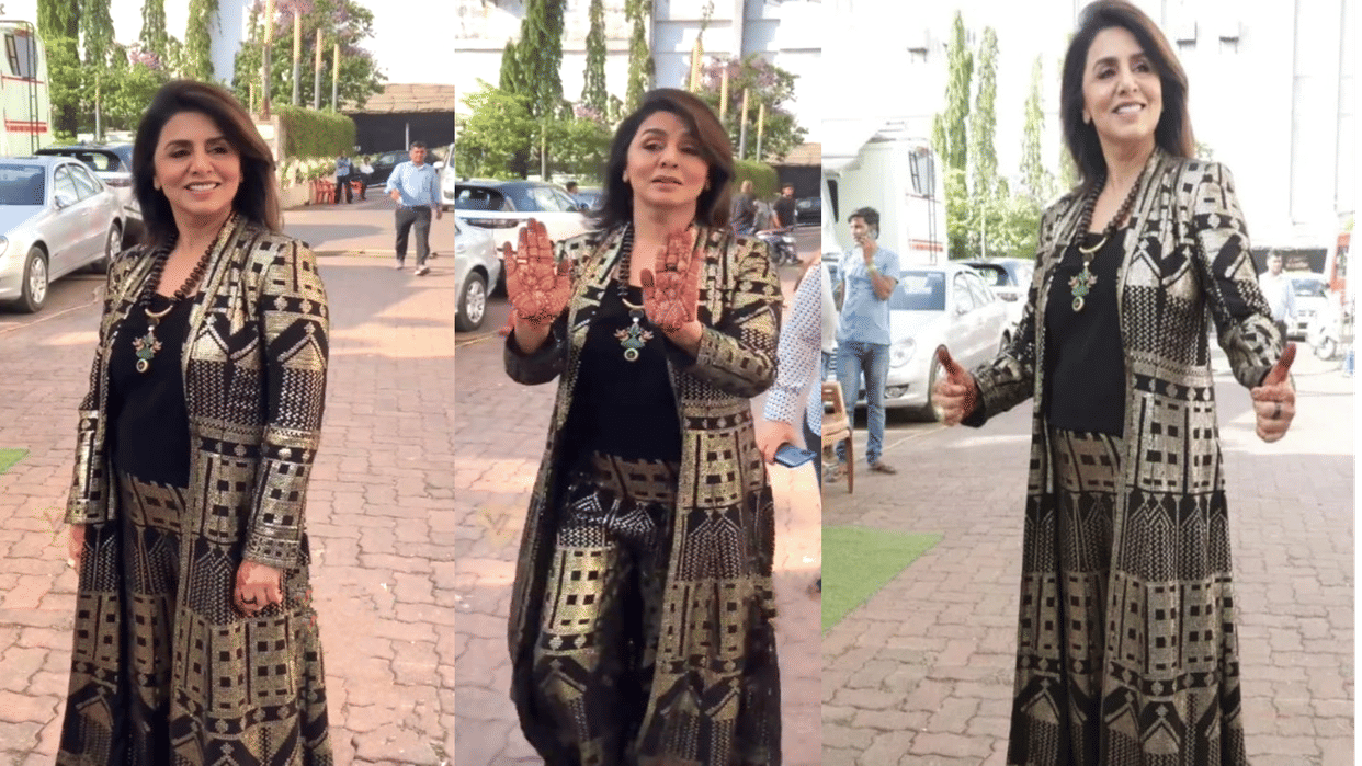 Neetu Kapoor first video from the shooting sets on the next day of Alia Ranbir wedding watch