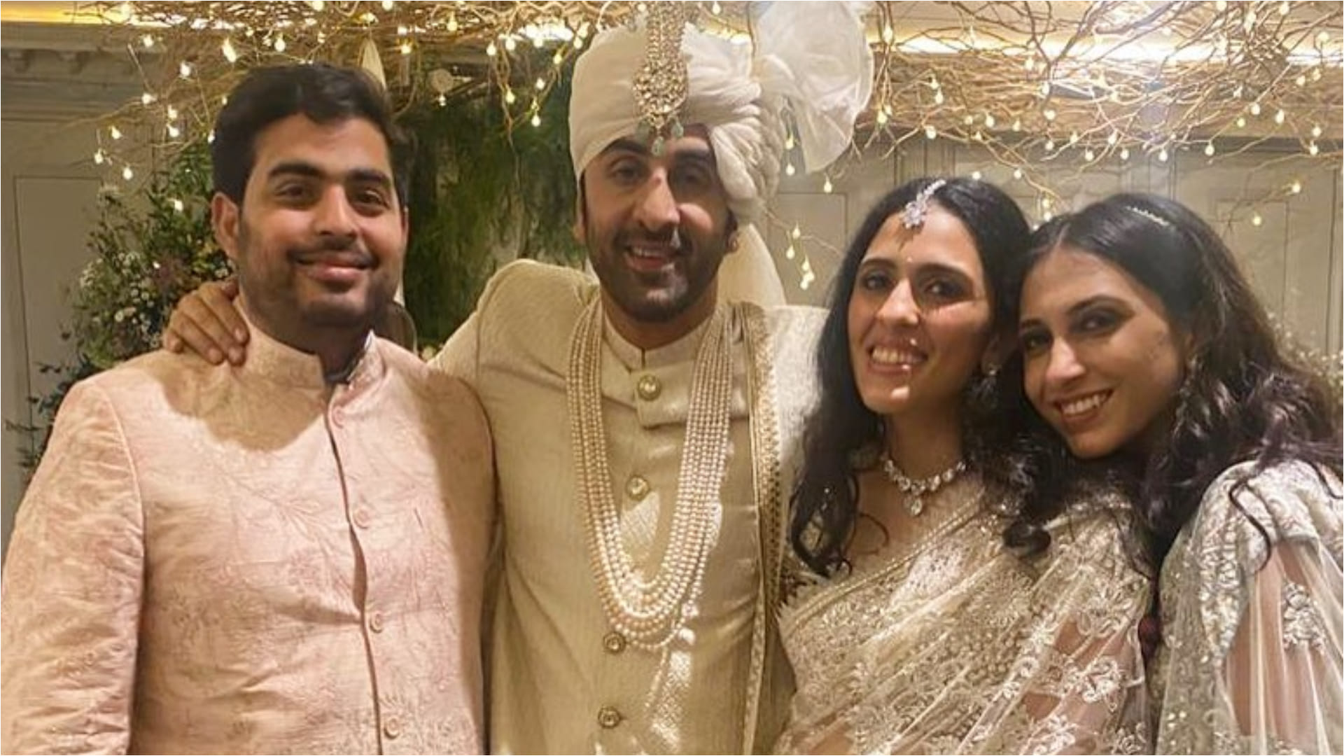 alia bhatt ranbir kapoor wedding akash ambani shloka mehta royal look