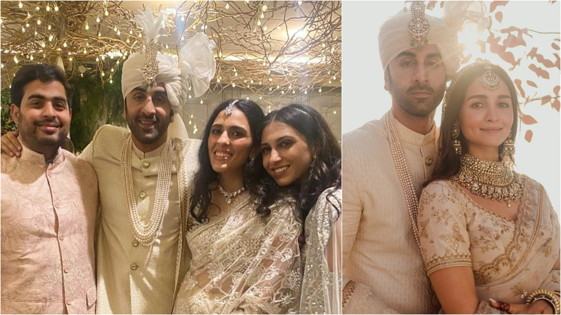 alia bhatt ranbir kapoor wedding akash ambani shloka mehta royal look