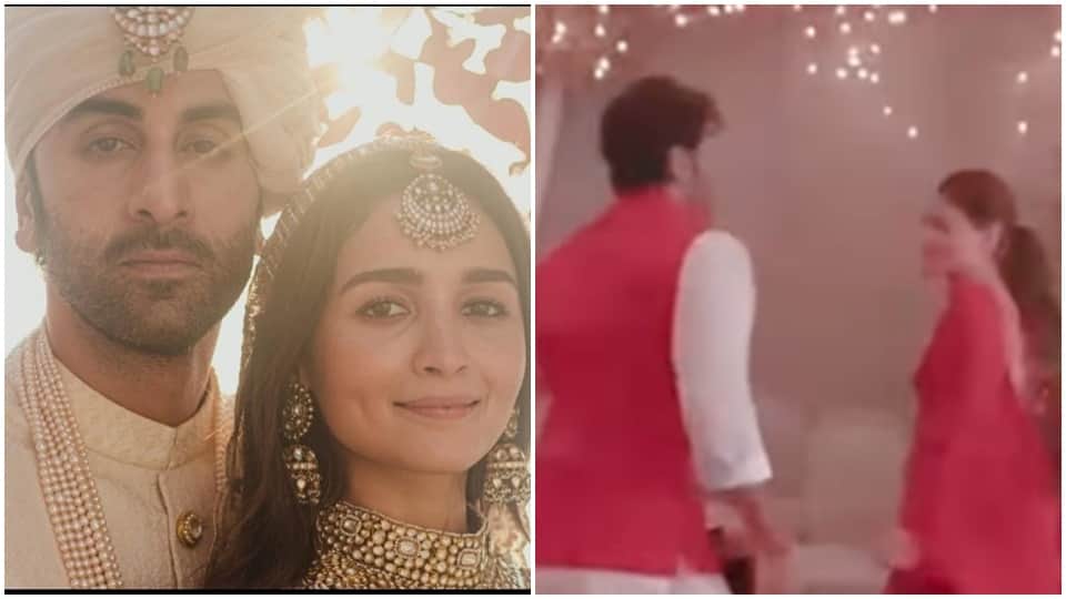 Ranbir Alia Wedding sangeet unseen video viral alia ranbir dancing on malaika arora song chaiyya chaiyya