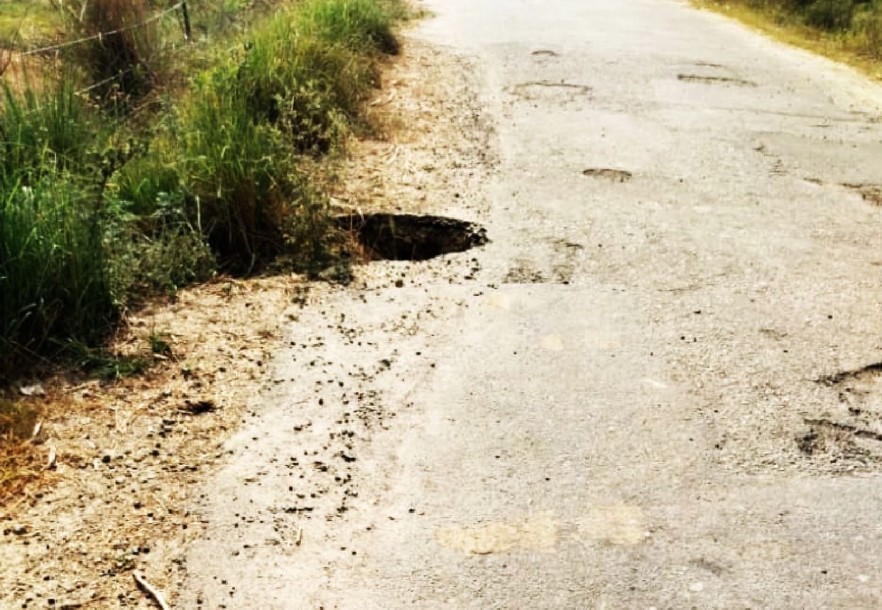 Plenty of potholes in the half of Khudaganj-Faridpur road