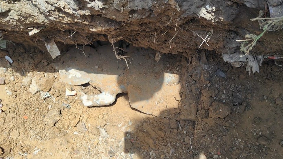 Hanuman and Shanidev Statues found in the excavation of Dargah complex in Etah