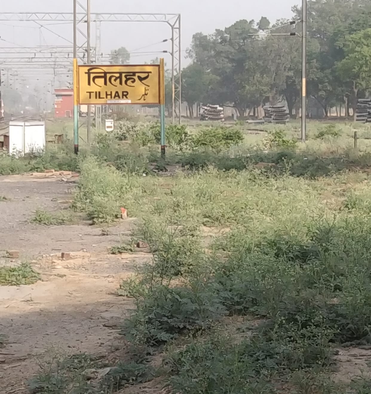 Tilhar Railway Station: No train stop here and no passenger facilities