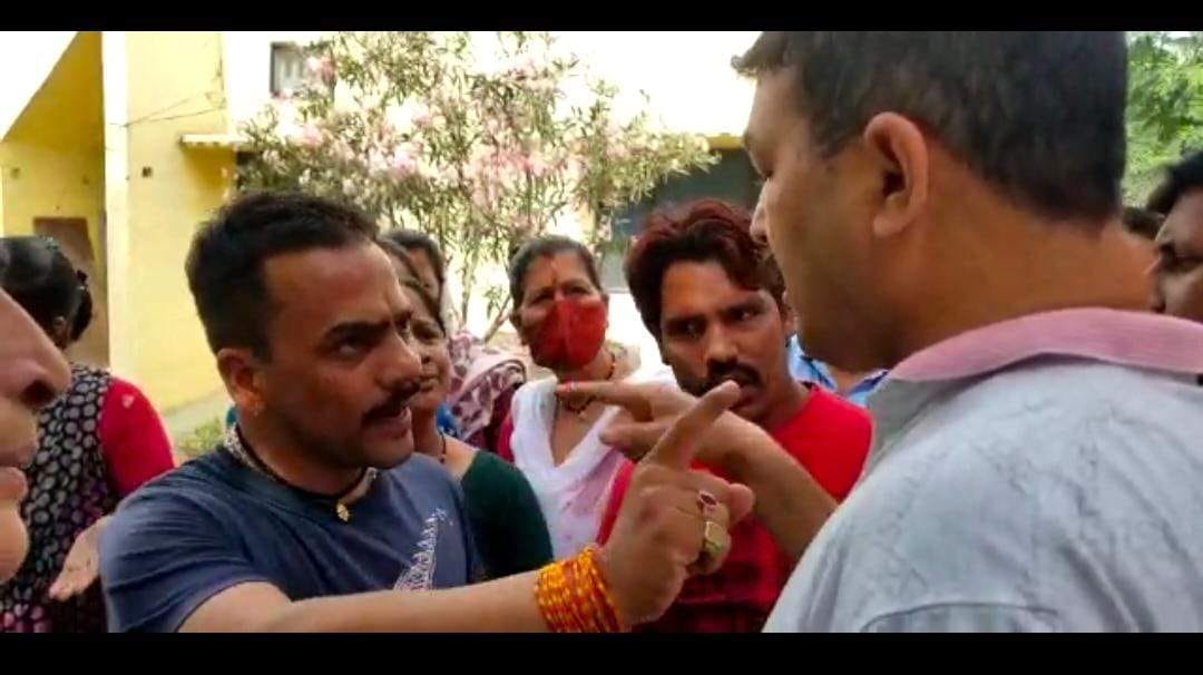 highway jam for water in haldwani