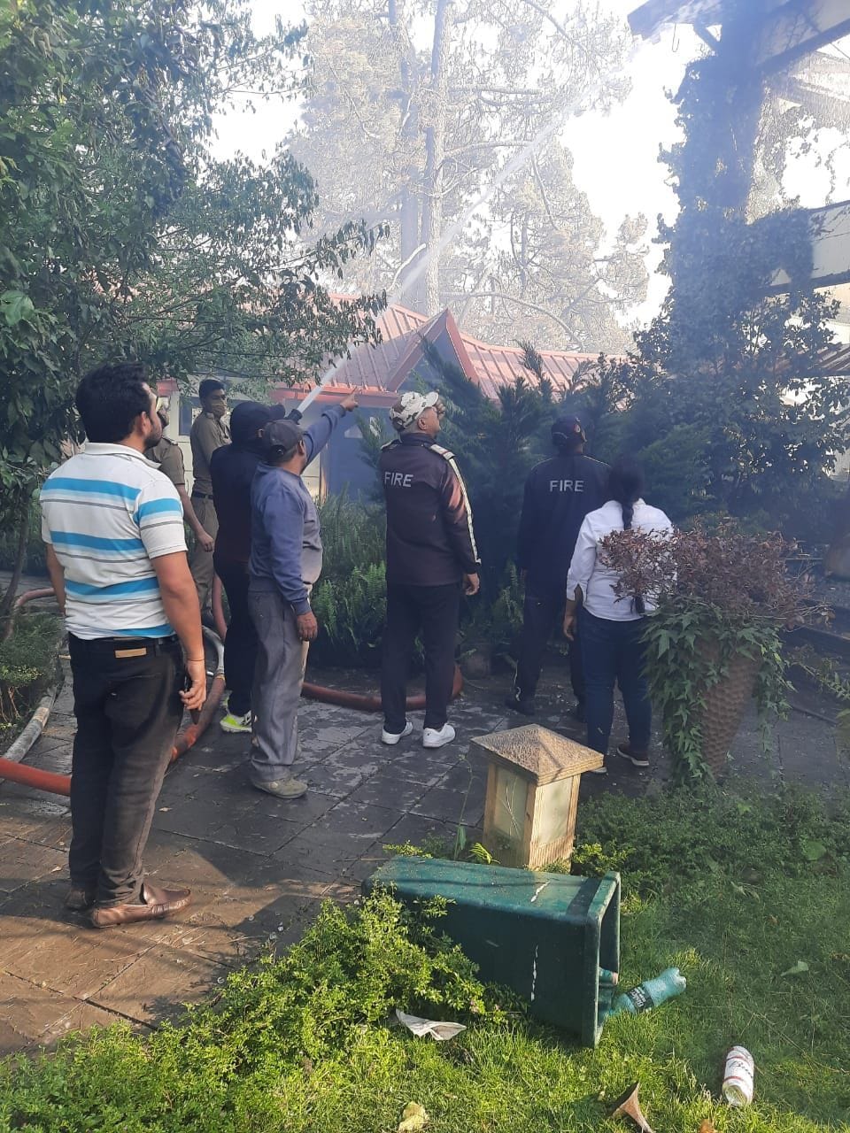 Forest Fire At Resort