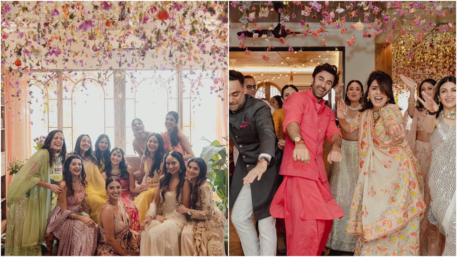 Ranbir Alia Mehendi: alia bhatt shared the Pictures of her Mehndi ceremony ranbir kapoor  was seen with father Rishi Kapoor's photo