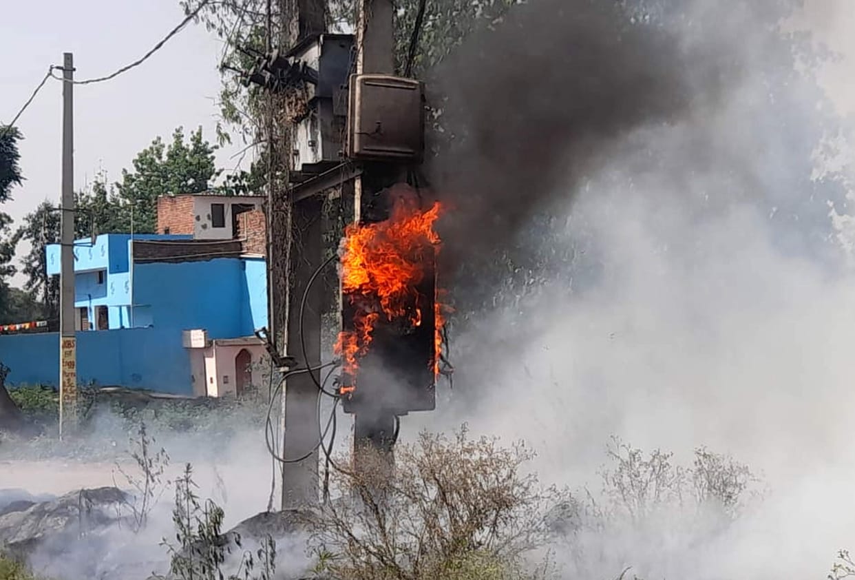 Transformer fire, chaos