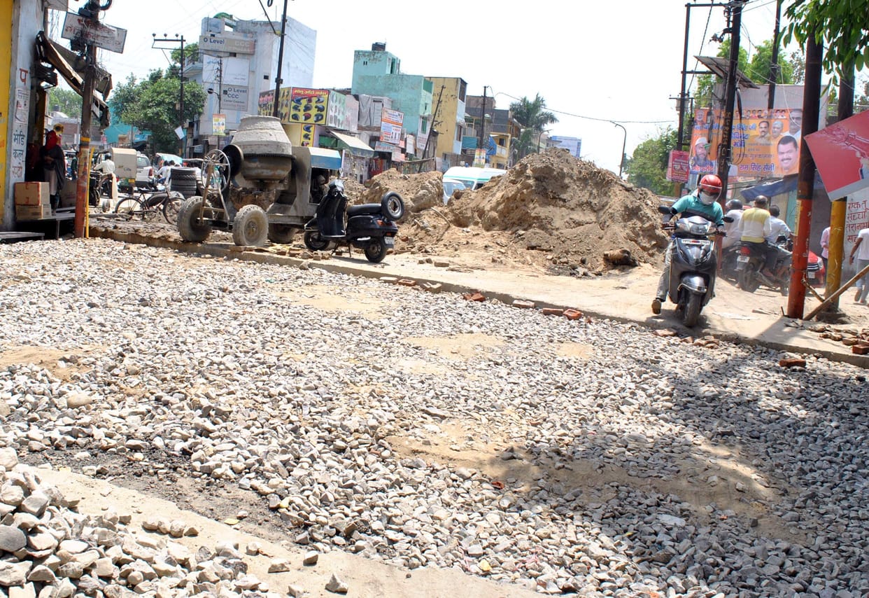 Construction of culvert completed, not ready to remove piles of soil