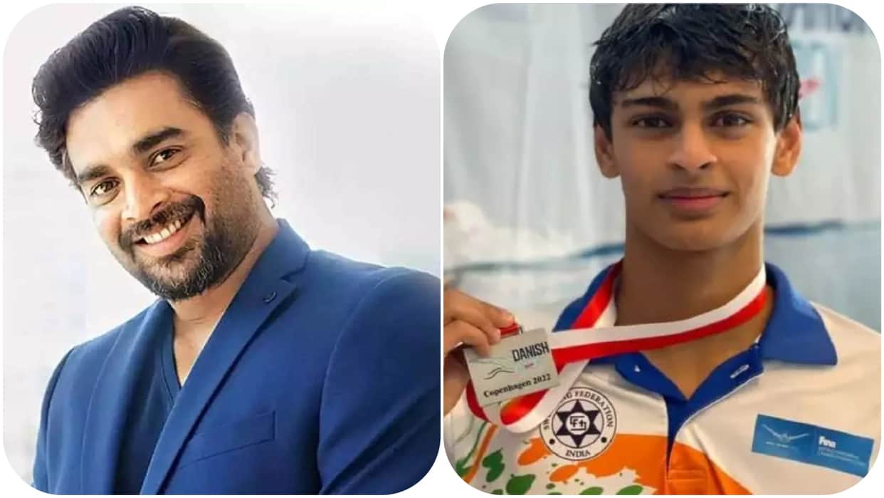 R Madhavan reacts for son Vedaant to come in films says he is preparing for Olympics but would not stop him