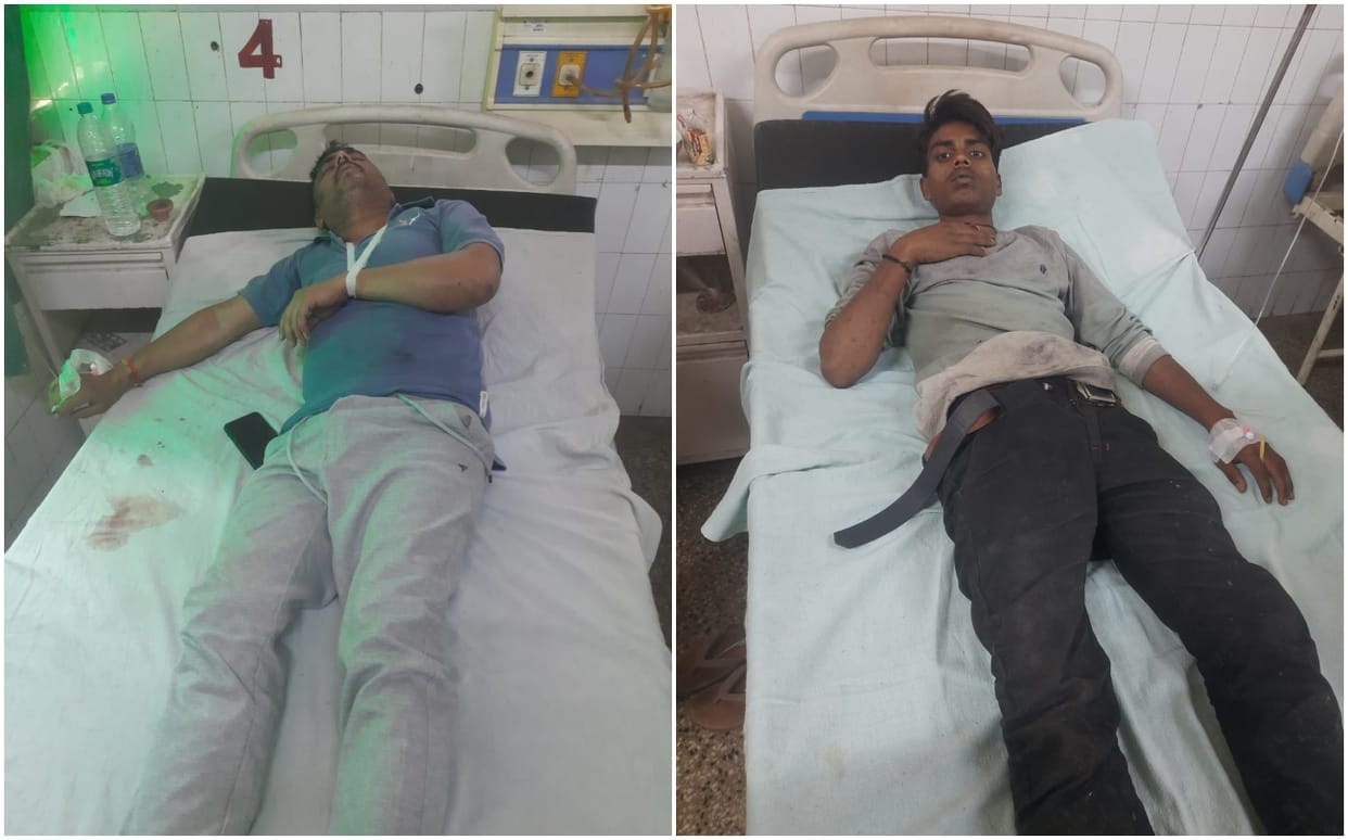 Car riding criminals attacked on dhaba in jaunpur area shook due to the flurry of bullets four injured