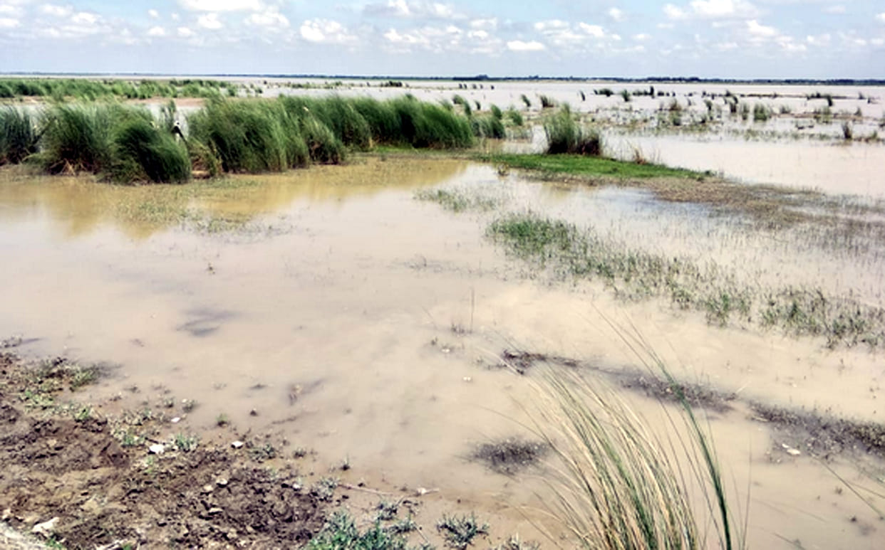 flood threat in 50 villages, dam contruction pending