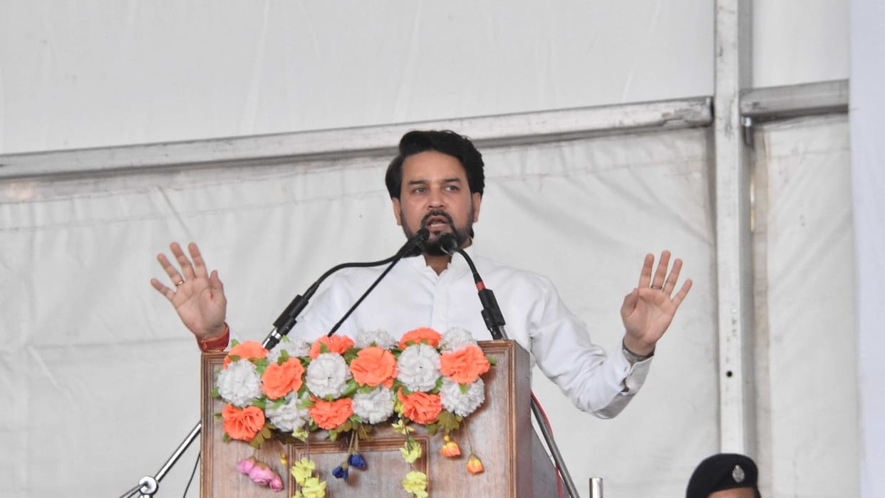 Union minister anurag thakur  statement on aam aadmi party in himachal pradesh