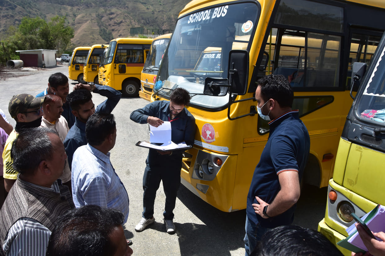 school buses investigate by sdm rohru