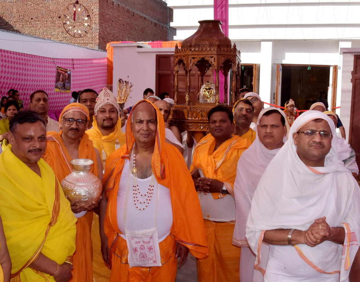 Shreeji's cheers echoed in the procession