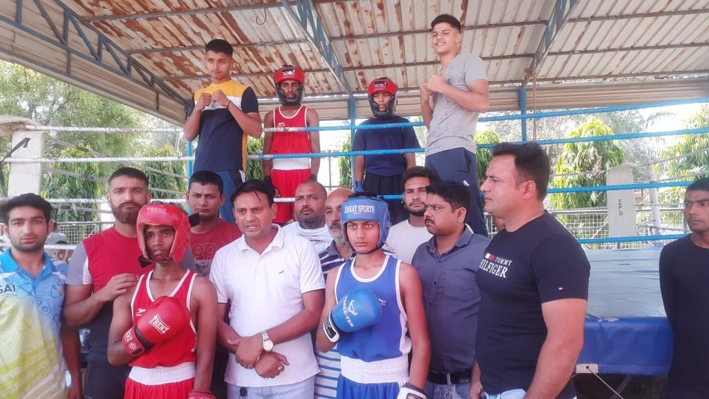 Players showed stamina in boxing competition