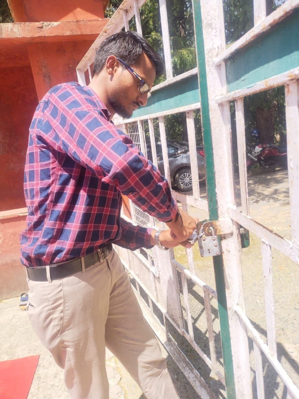 Protest over Permanent posting of Director