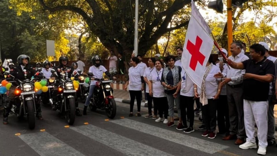 Bike rally was organized by Haryana Red Cross and Parivartan NGO in Chandigarh