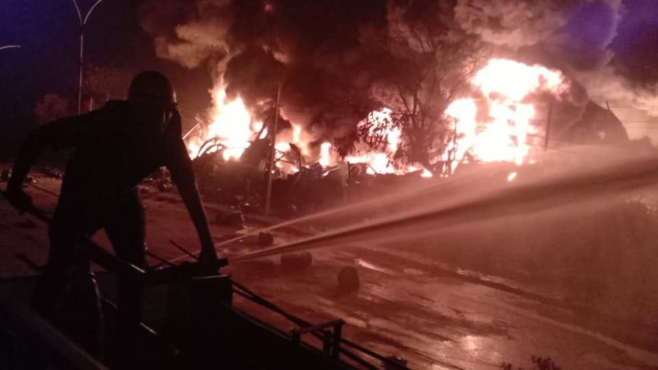 Fire broken out in a chemical factory in the Kundli area of Sonipat