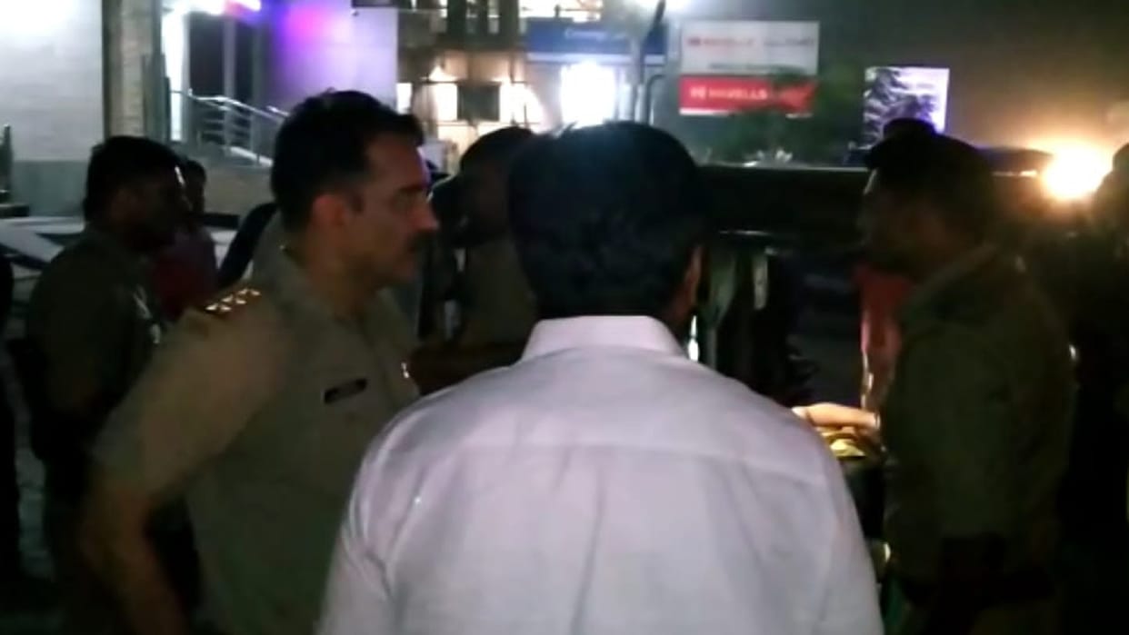 Liquor store salesman murdered miscreant shot him in stomach fell there in a bloody state