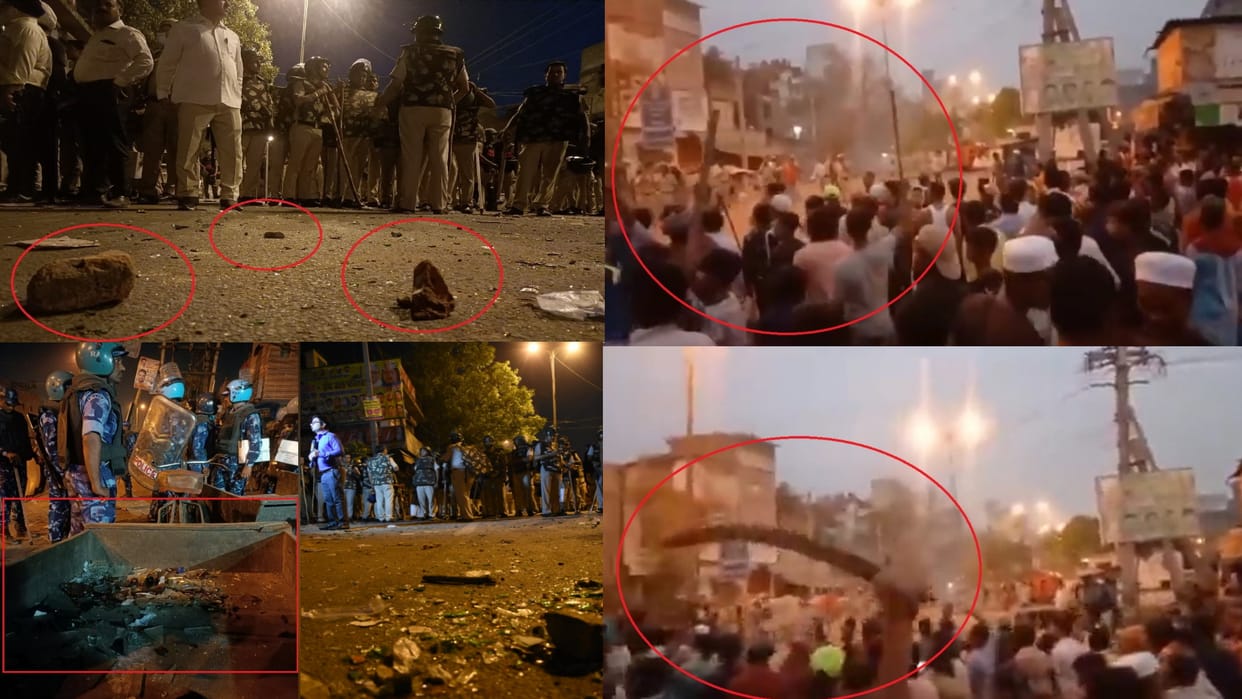 Jahangirpuri Violence Where suddenly did so many sticks and stones come from See photos