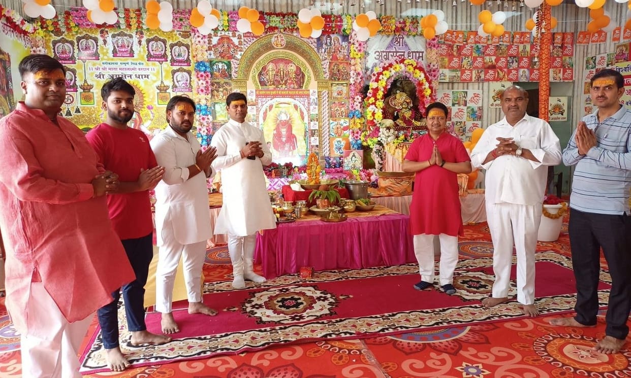 Bhajan-Kirtan performed in temples on Hanuman's birth anniversary, distribution of prasad in Bhandara