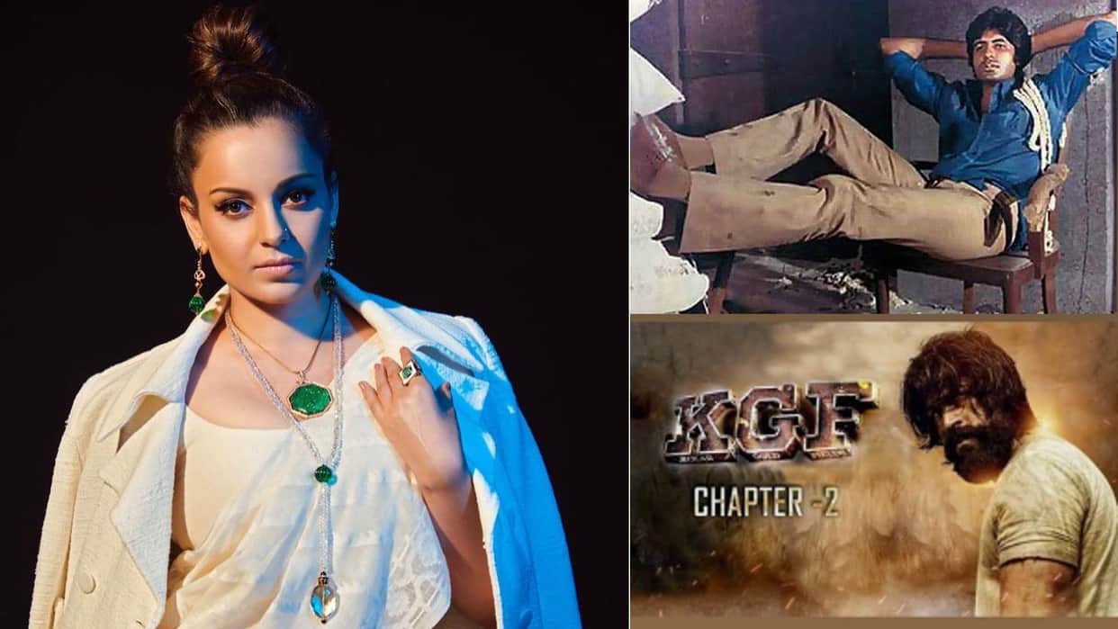 kgf chapter 2: lock upp host kangana ranaut praises actor yash. says he is angry young man like amitabh bachchan