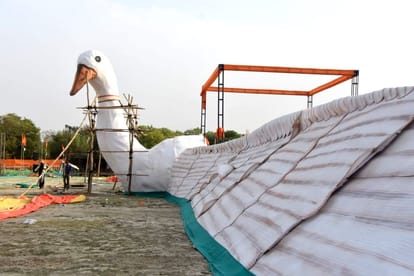 Ramotsav of Vishwa Hindu Parishad in kanpur, six thousand will sit in 81 feet long Pushpak Viman