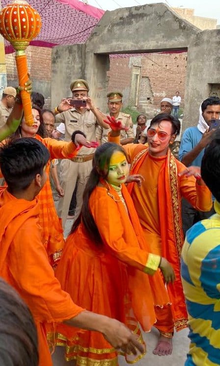 A grand procession of Balaji took out on Hanuman's birth anniversary