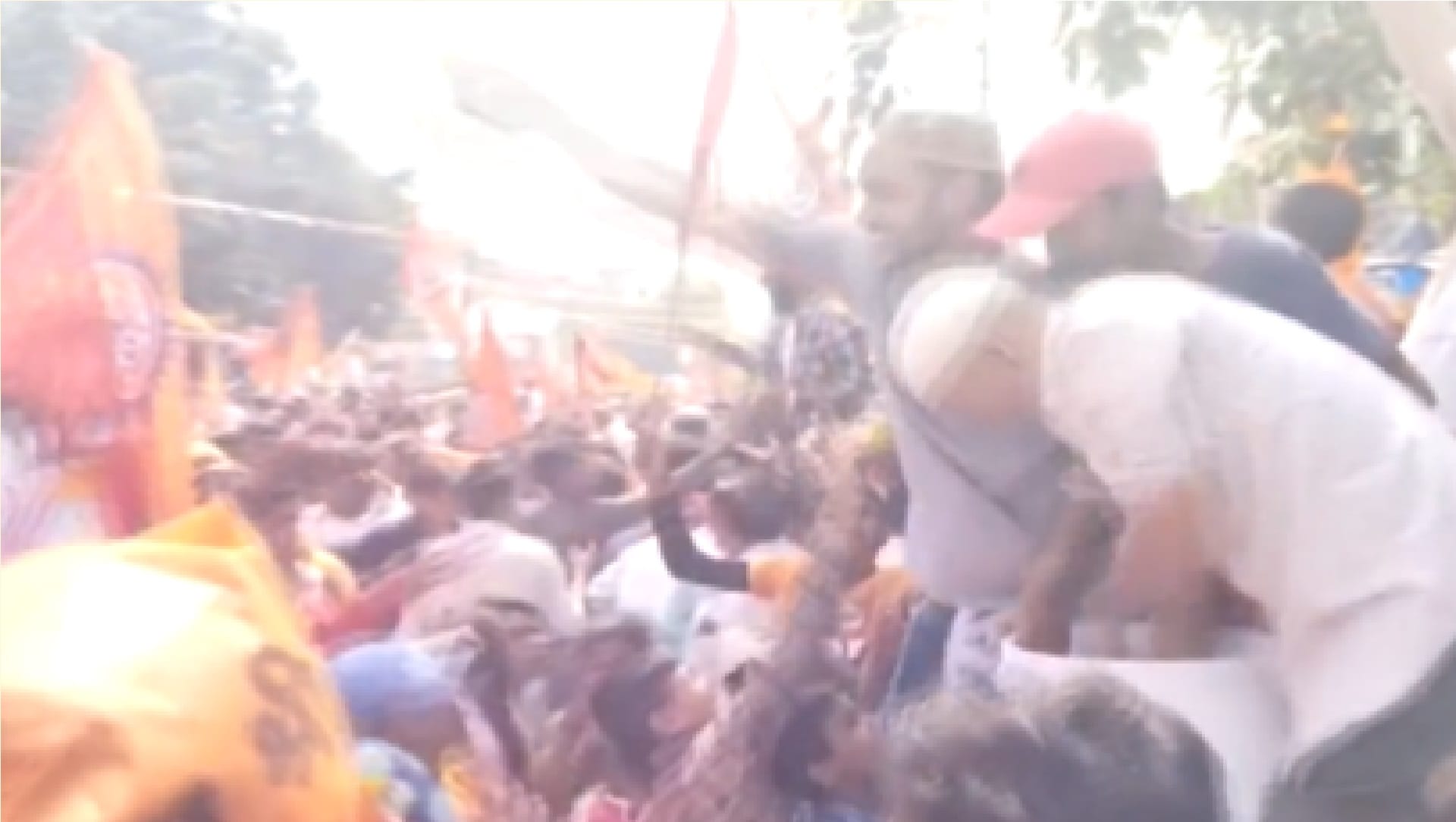 Muslim youths distributed cold beverages among Hanuman Jayanti procession walkers in Noida