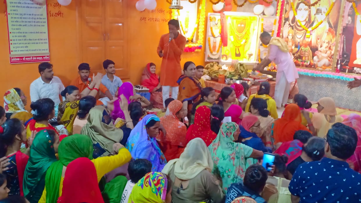 Grand procession taken out on the occasion of birth anniversary