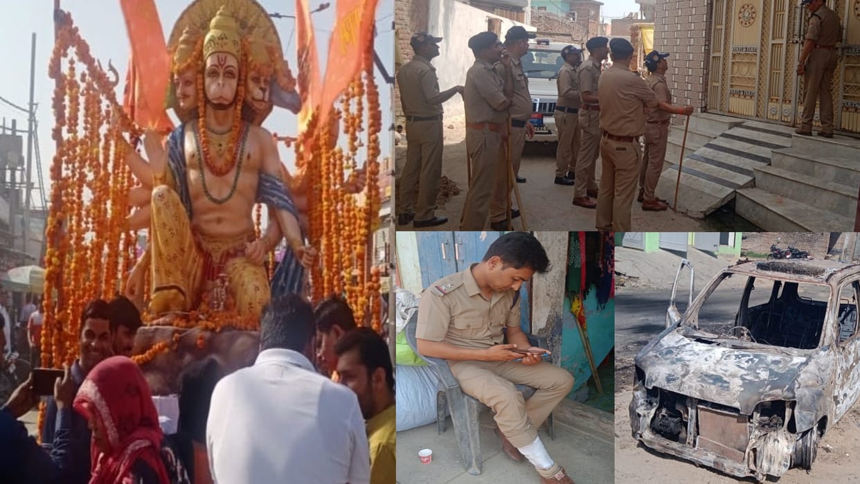 Hanuman Janmotsav Roorkee Ruckus Stone pelting on Shobha Yatra, Six people arrested, case filed against 40
