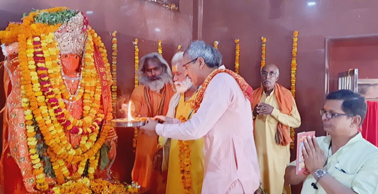 Devotees gathered to see Bajrang Bali on the birth anniversary