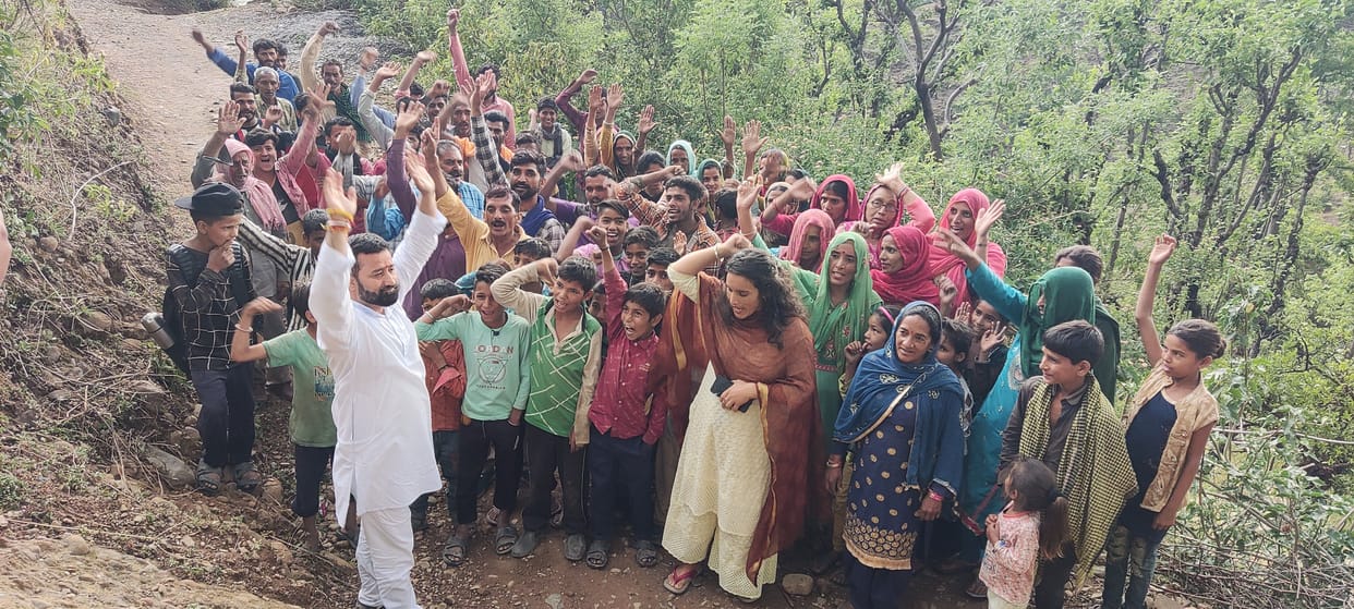 Expressed displeasure over lack of development in Panchayat