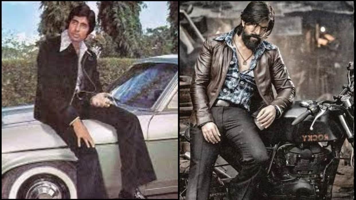 KGF Chapter 1 And Chapter 2 Yash Look Inspired by 70s Movies That Featured Amitabh Bachchan as Angry young men see photos