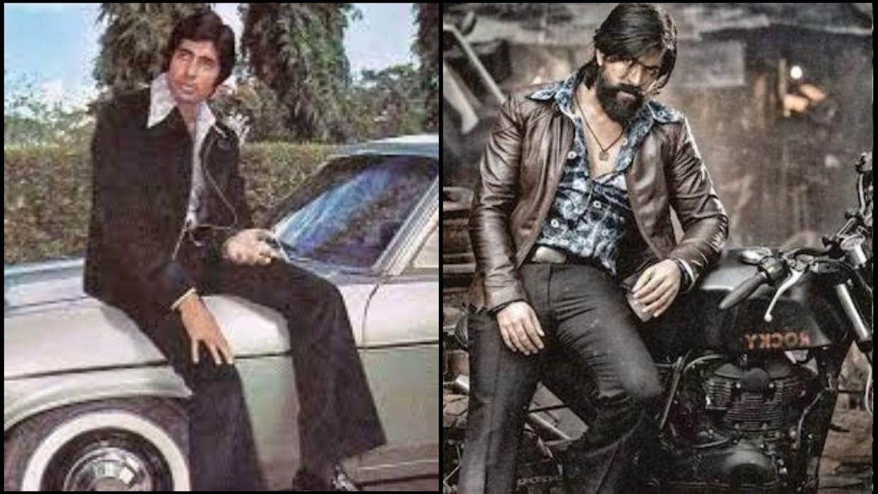 KGF Chapter 1 And Chapter 2 Yash Look Inspired by 70s Movies That Featured Amitabh Bachchan as Angry young men see photos