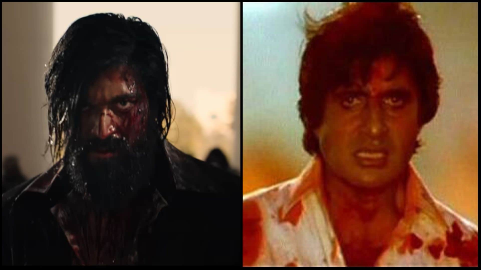 KGF Chapter 1 And Chapter 2 Yash Look Inspired by 70s Movies That Featured Amitabh Bachchan as Angry young men see photos
