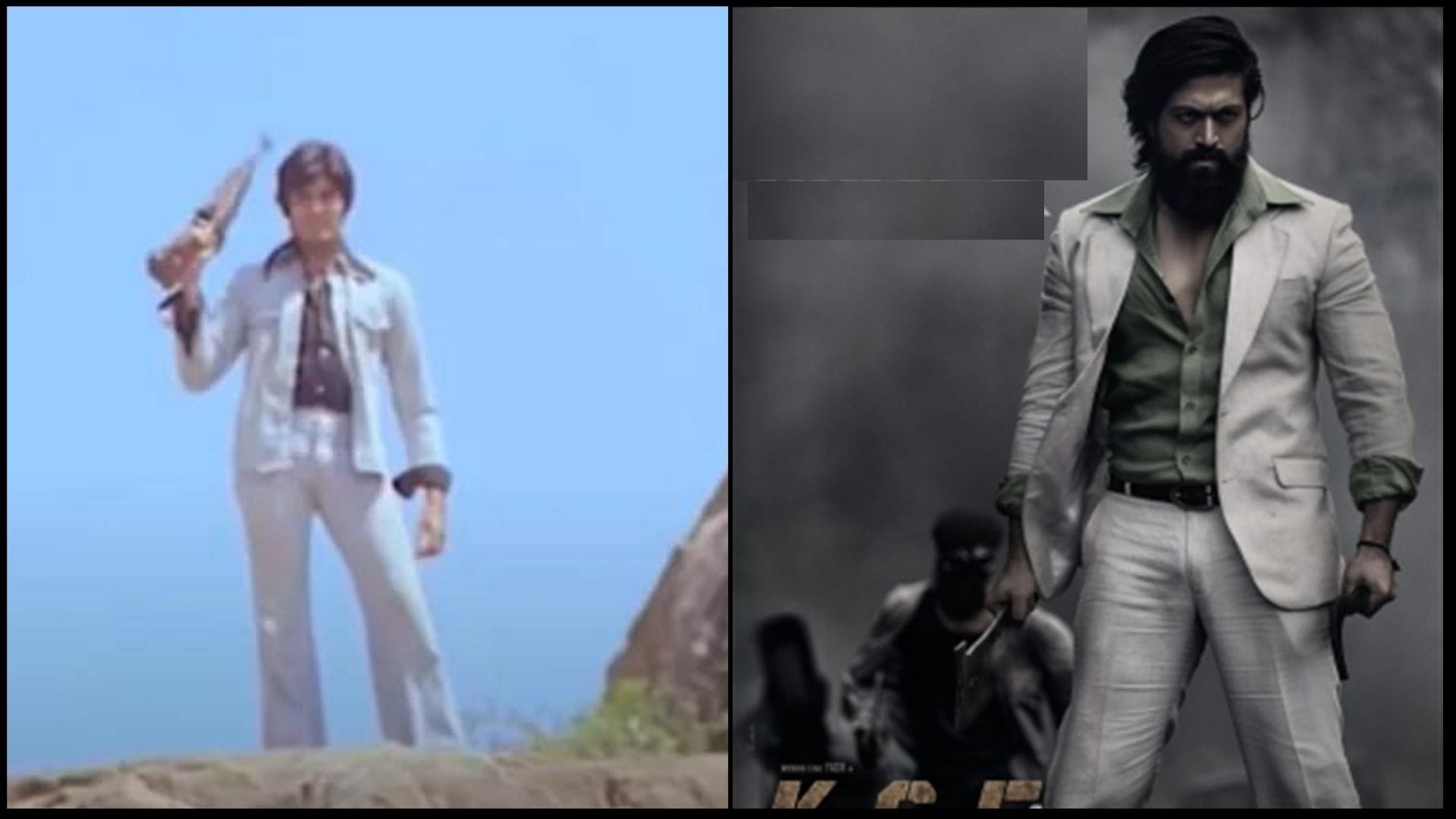 KGF Chapter 1 And Chapter 2 Yash Look Inspired by 70s Movies That Featured Amitabh Bachchan as Angry young men see photos