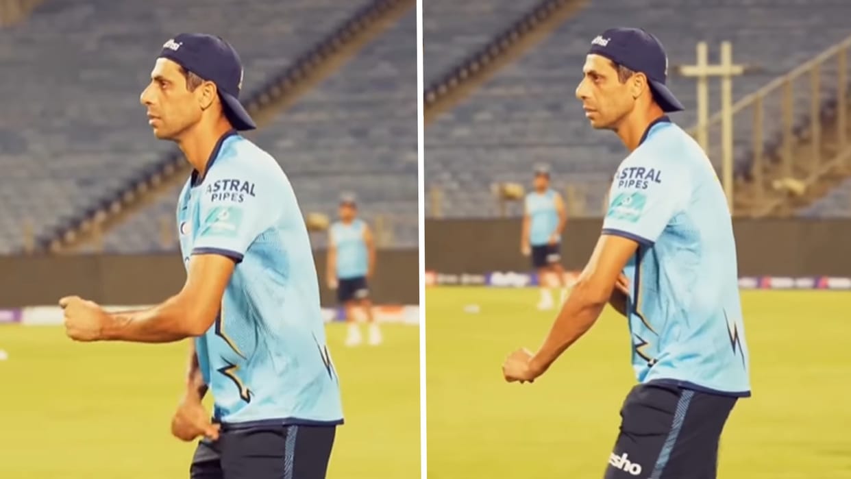 Gujarat coach Ashish Nehra dance after team fifth win harbhajan says celebration of being table topper