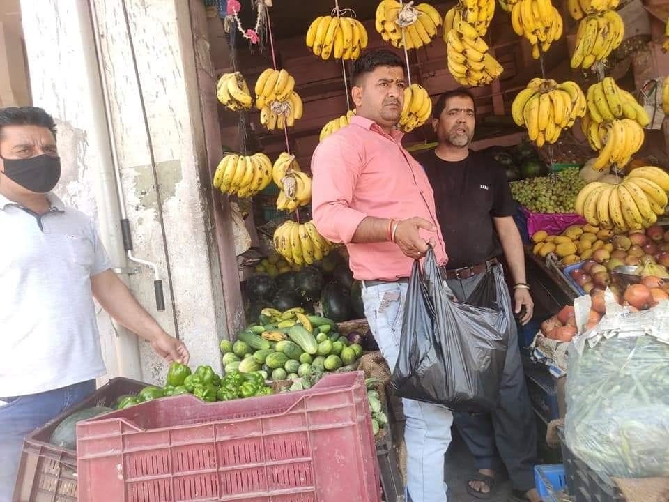 Seized polythene and fined