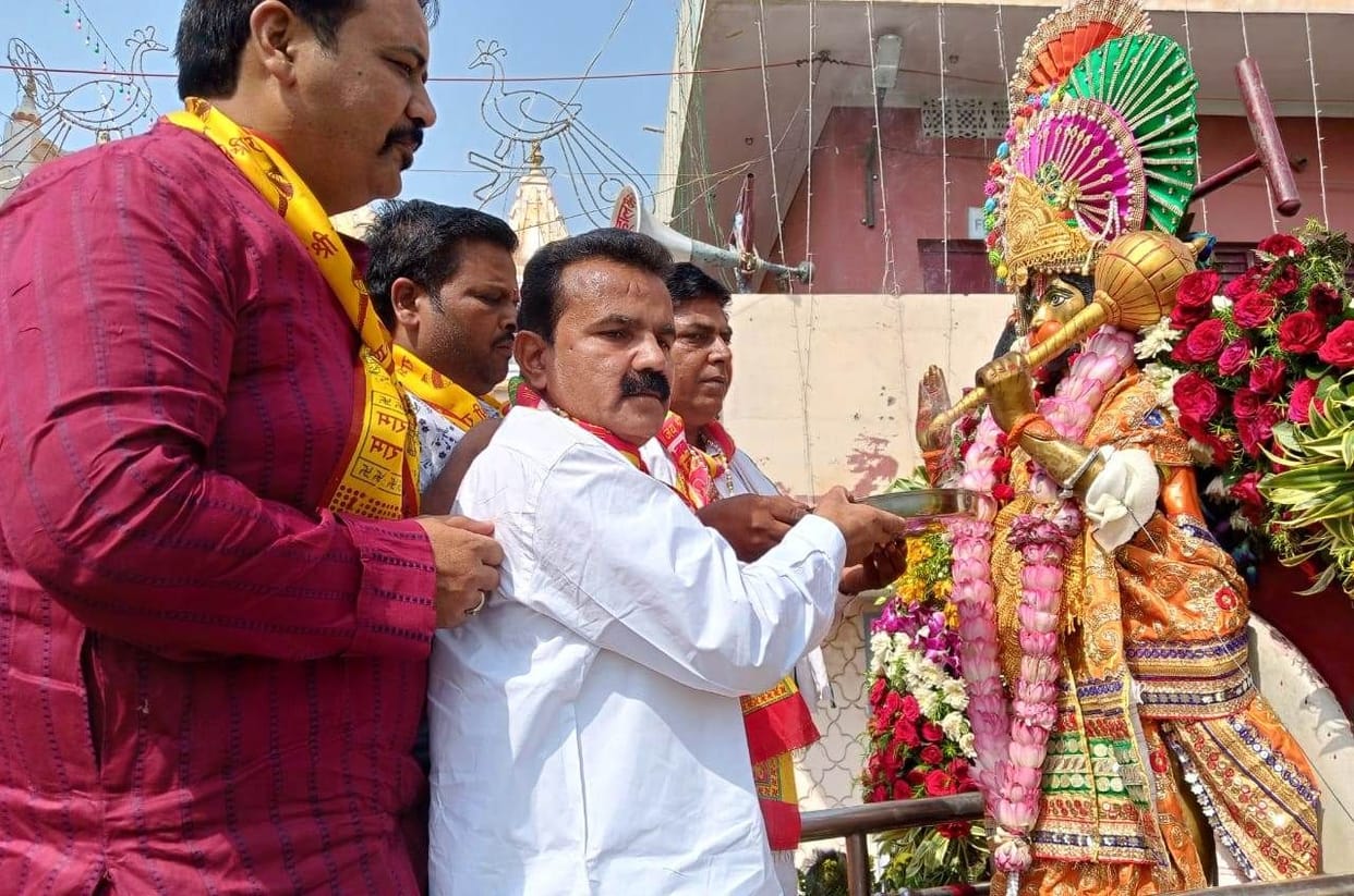 Bhog offered to Shri Balaji after worship