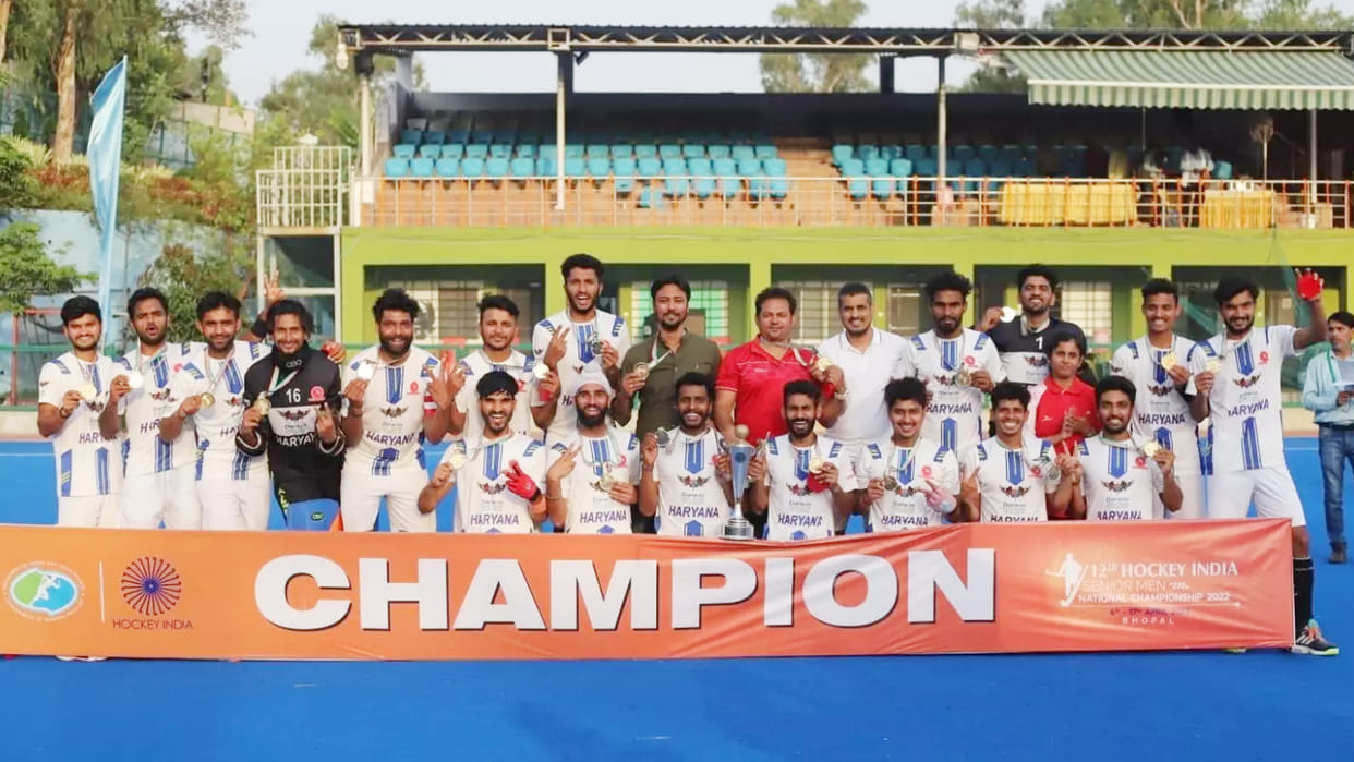 Hockey: Haryana became the national hockey champion after 11 years, defeating Tamil Nadu 3-1 in a shootout in the final
