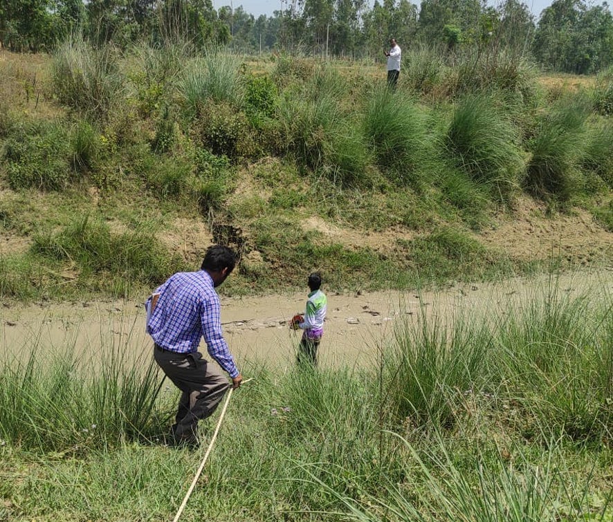 Sikrauda's 140 bigha land was occupied in the measurement